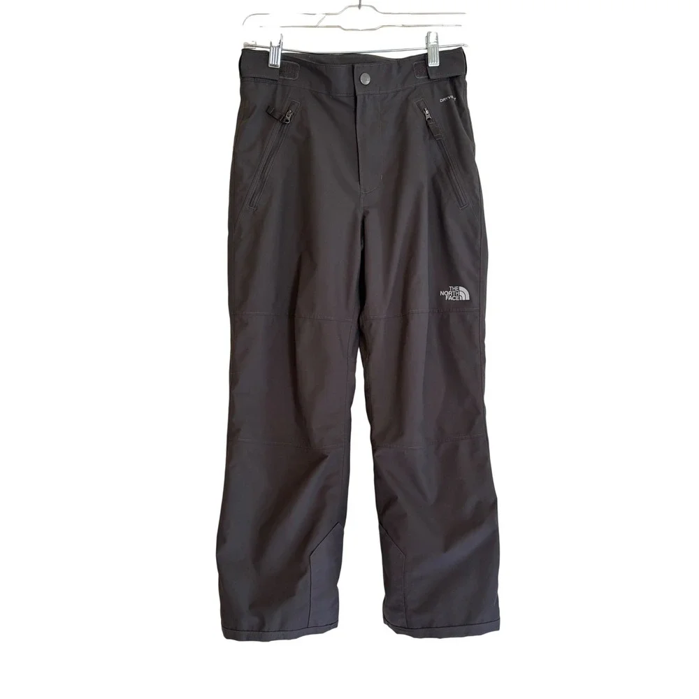 The North Face Boys M 10/12 DryVent EZ Grow Insulated Snow Pants Gray Ski